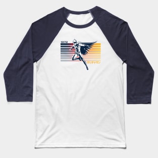 Gatchaman Battle of the Planets - stripes Baseball T-Shirt